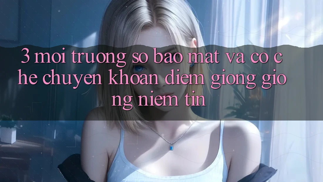 3. Môi trường số Bảo Mật Và Cơ Chế Chuyển khoản: Điểm Giống giống Niềm Tin 3. Môi trường số Bảo Mật Và Cơ Chế Chuyển khoản: Điểm Giống giống Niềm Tin