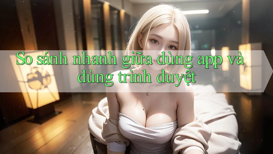 So sánh nhanh giữa dùng app và dùng trình duyệt So sánh nhanh giữa dùng app và dùng trình duyệt